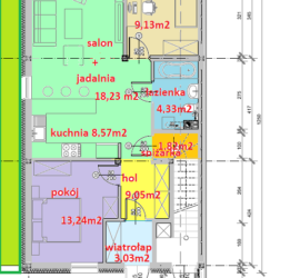 seg A parter - Tyczyn Osiedle Kościuszki Tyczyn szeregówki - mieszkania w szeregówkach